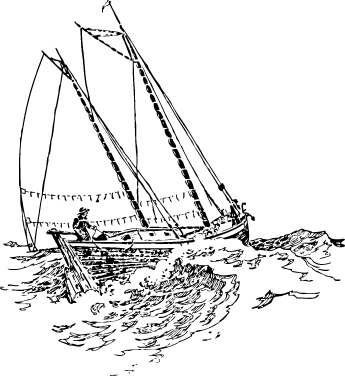 a man navigating a sailboat on the water